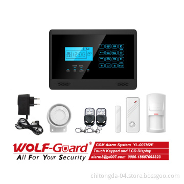 GSM Touch Keypad Alarm System with LCD Display